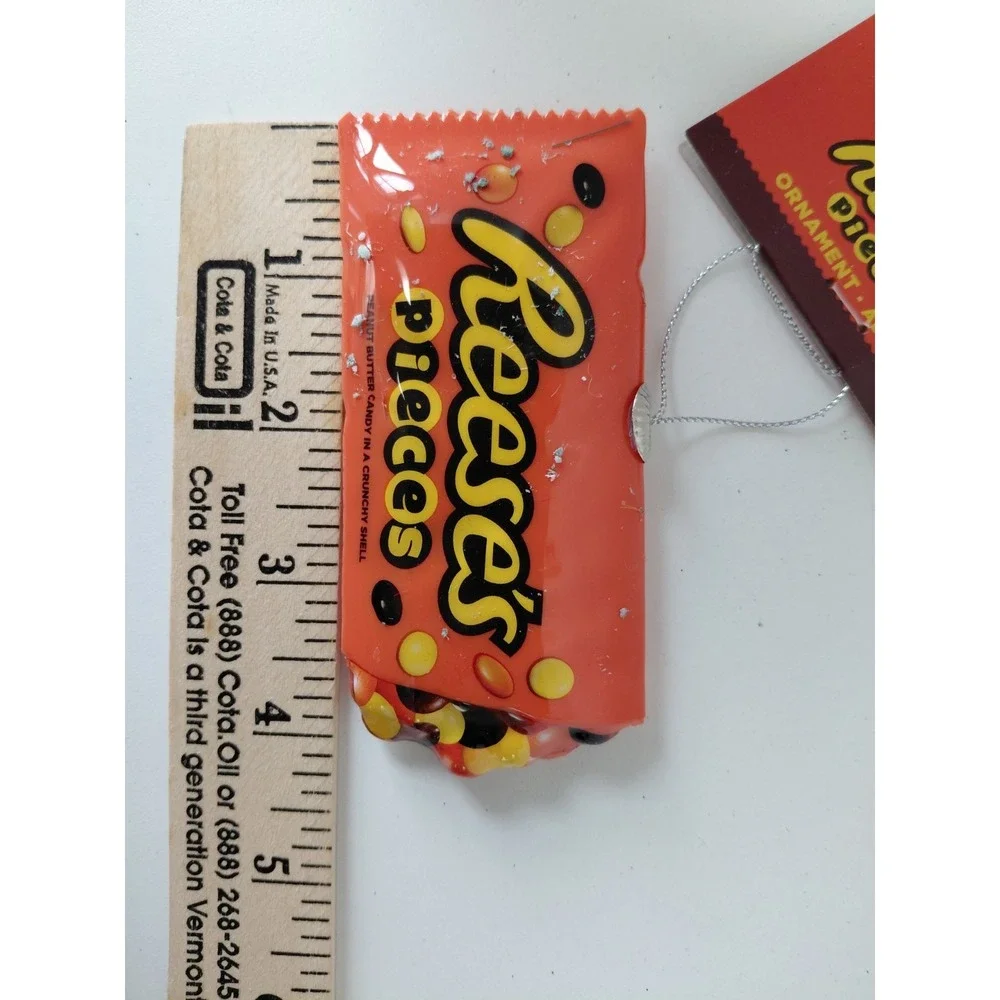 Hershey Reese's Pieces Decoupage Holiday Decor Christmas Ornament by‎ Ruz